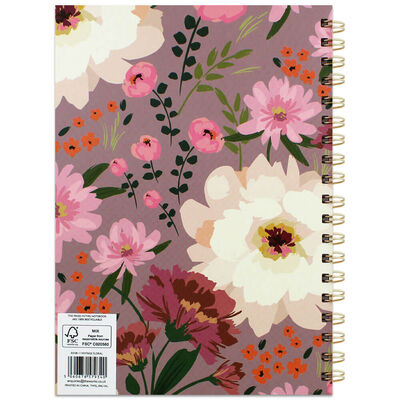 B5 Vintage Floral Notebook image number 3