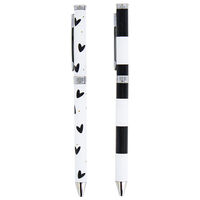 Hearts Ballpoint Pens: Pack of 2
