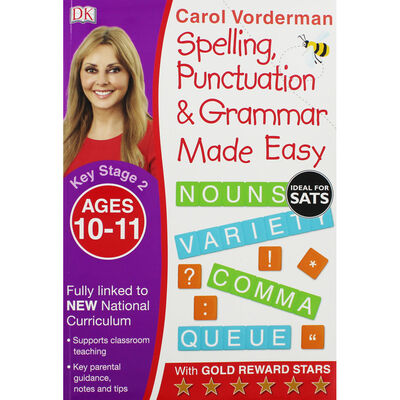 Carol Vorderman: Spelling, Punctuation & Grammar Made Easy: Age 10-11 image number 1