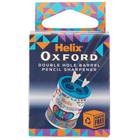 Helix Oxford Geo Barrel Pencil Sharpener: Orange image number 2