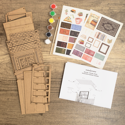 Make Your Own Wooden Book Nook Kit image number 2