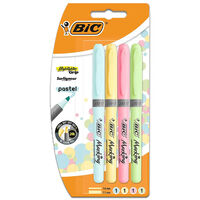 Bic Pastel Grip Highlighters: Pack of 4