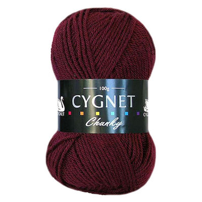 Cygnet Chunky Wine Yarn - 100g image number 1