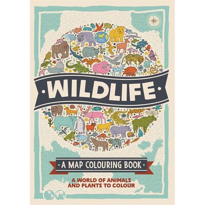 Wildlife: A Map Colouring Book image number 1