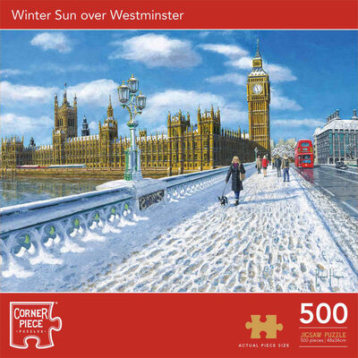 Winter Sun Over Westminster 500 Piece Jigsaw Puzzle image number 1