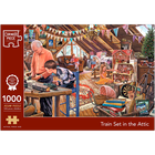 Train Set in The Attic 1000 Piece Jigsaw Puzzle image number 1