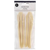 Plastic Clay Tools: Pack of 6