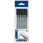 Staedtler Black Triplus Fineliner: Pack of 6 image number 1