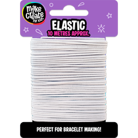 White Elastic: 10m