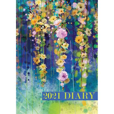 A5 Floral 2021 Week To View Diary image number 1