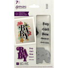 Gemini Floral Sentiment Stamp and Die - Baby image number 1