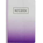 A5 Ombre Silver Lilac Glitter Lined Notebook image number 1
