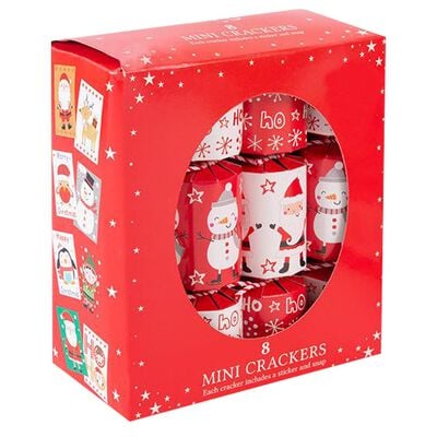 Assorted Mini Christmas Crackers: Pack of 8 image number 1