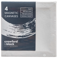 Crawford & Black Magnetic Canvases: Pack of 4