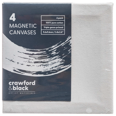Crawford & Black Magnetic Canvas Boards: Pack of 4 image number 1