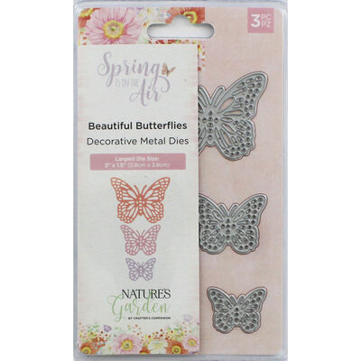 Crafters Companion Spring is in the Air Metal Die - Beautiful Butterflies image number 1