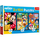 Mickey Mouse 3-in-1 Jigsaw Puzzle Set image number 1