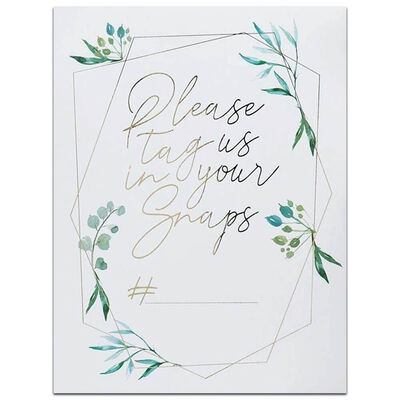 Gold Geometric Instagram Signs: Pack of 2 image number 1