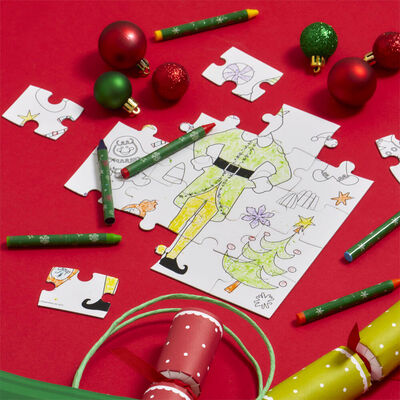 Colour Your Own Elf the Movie Christmas Jigsaw Puzzle image number 2