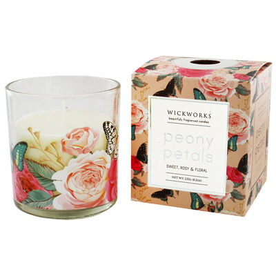 Floral Peony Petals Scented Candle image number 2