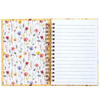 A6 Wiro Yellow Wildflower Notebook