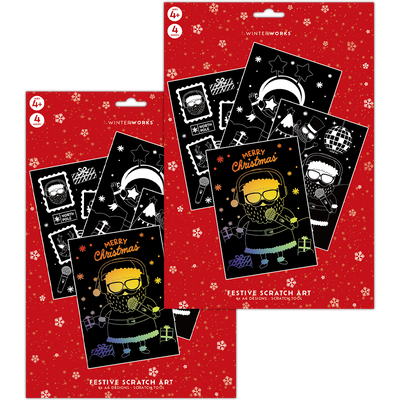 Festive Scratch Art Bundle image number 1