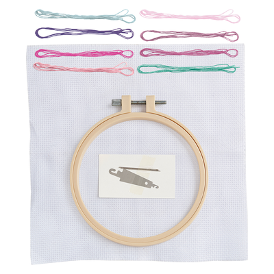 Simply Make: Heart Balloons Cross Stitch Craft Kit image number 4