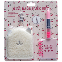 Dream Pop Mini White Bear Backpack Set