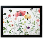 Poppies and Bees Cushion Lap Tray image number 1