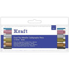 Kraft Dual Tip Metallic Calligraphy Pens image number 1