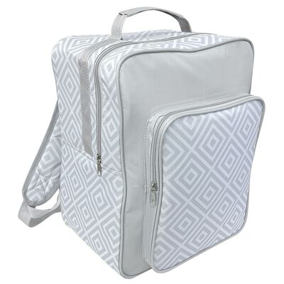 17L Backpack Cooler Bag Geo Grey image number 1