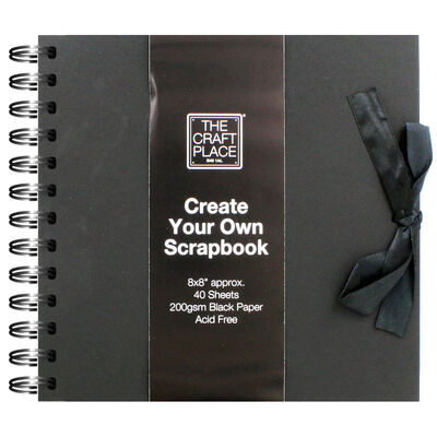 Create Your Own Black Scrapbook - 8 x 8 Inches image number 1