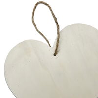 Wooden Craft Heart: 20.4cm x 19cm