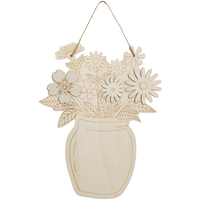 Wooden Hanging Flower Vase
