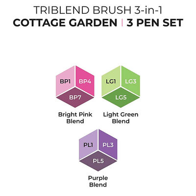 Spectrum Noir Triblend Cottage Garden Brush Markers image number 2
