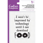 Crafters Companion Clear Acrylic Stamp - Download Food image number 1