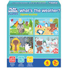 PlayWorks What&rsquo;s The Weather Jigsaw Puzzles: Pack of 4 image number 1