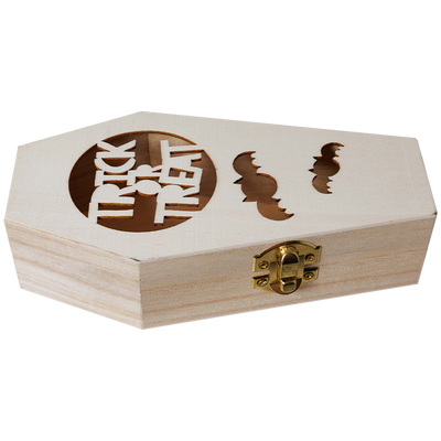 Trick or Treat Laser Cut Coffin image number 1