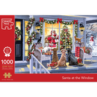 Santa at the Window 1000 Piece Jigsaw Puzzle image number 1