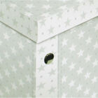 Grey White Star Collapsible Storage Box image number 2