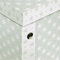 Grey White Star Collapsible Storage Box