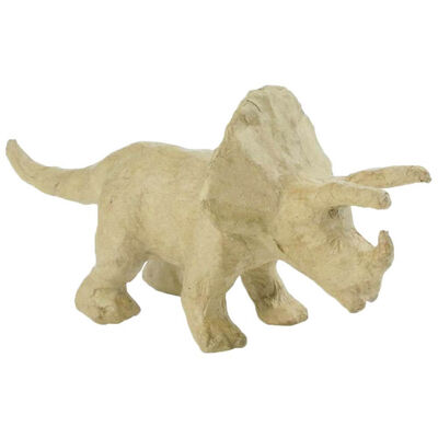 Decopatch Papier Mache Figure: Triceratops image number 1