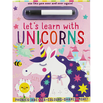 Let's Learn with Unicorns: Wipe Clean Activity Book image number 1