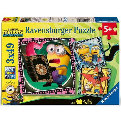Minions & Monsters 3 x 49 Piece Jigsaw Puzzle Set image number 5