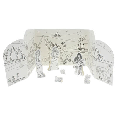 Barbie A4 Make & Colour Campsite Set image number 2