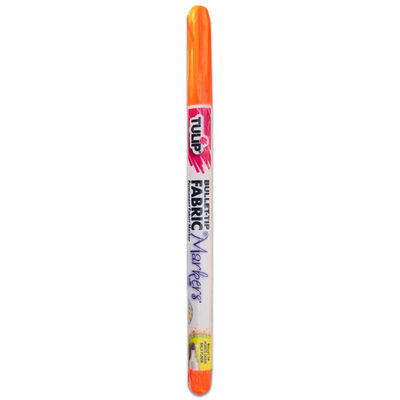 Tulip Skinny Fabric Marker Pen: Neon Orange image number 1
