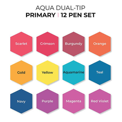 Spectrum Noir Primary Watercolour Aqua Markers: Pack of 12 image number 2