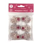 Reindeer Pegs: Pack of 6 image number 1