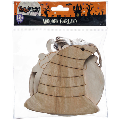 Halloween Wooden Garland image number 1