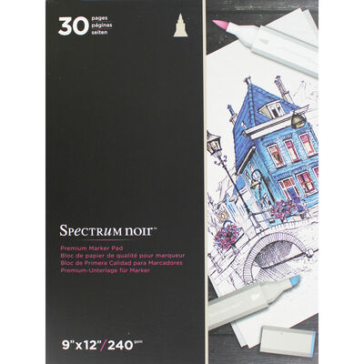 Spectrum Noir Premium Marker Paper Pad: 9x12 Inch image number 1